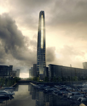 В Китай строят небостъргач с форма на иглено ухо